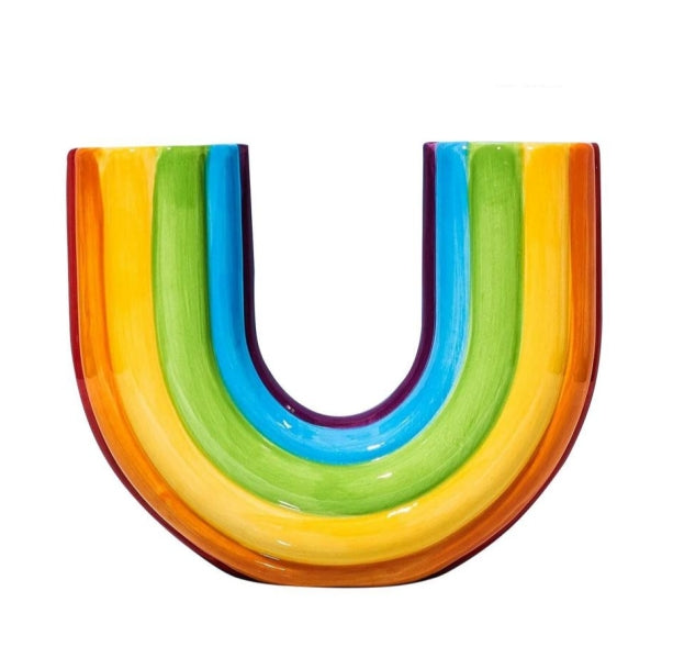 Rainbow Reflection Resin Vase