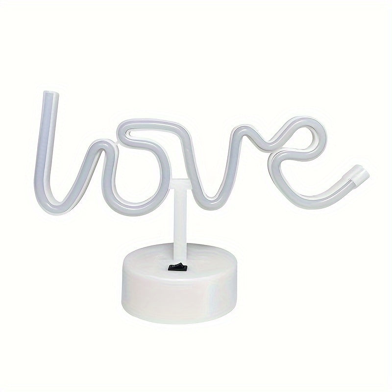 Neon LED Table Lamp for Parties and Romantic Ambiance