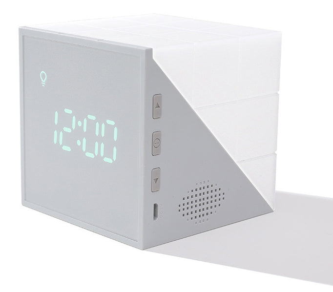 Colorful Voice-Control Alarm Clock with Night Light, Timer, and Temperature Display