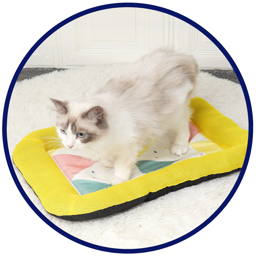 Silky Cooling Mat for Pets - Portable Gel-Infused Comfort