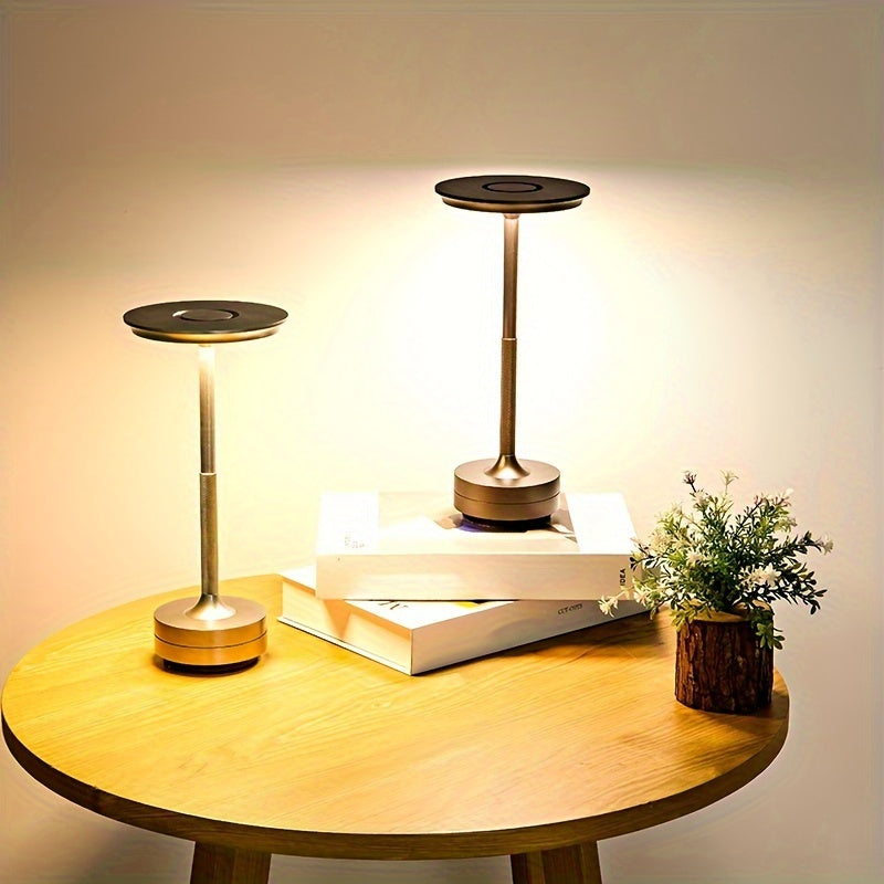 Modern USB Rechargeable LED Table Lamp with Touch Control