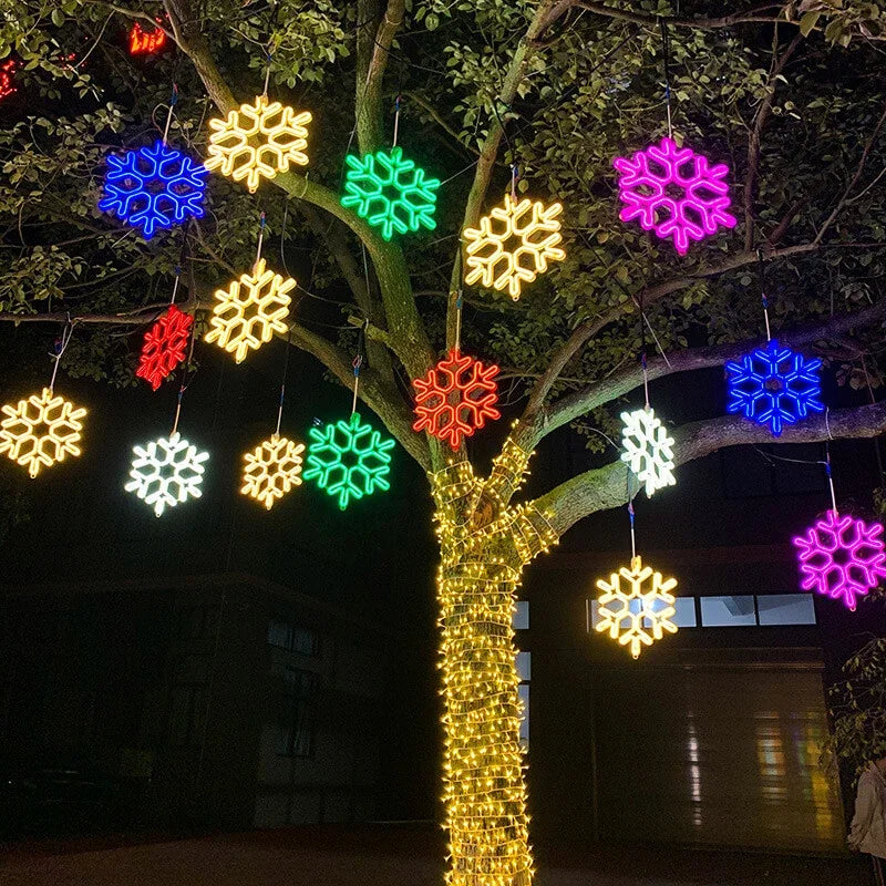 Waterproof LED Snowflake Light for Outdoor Winter Decor