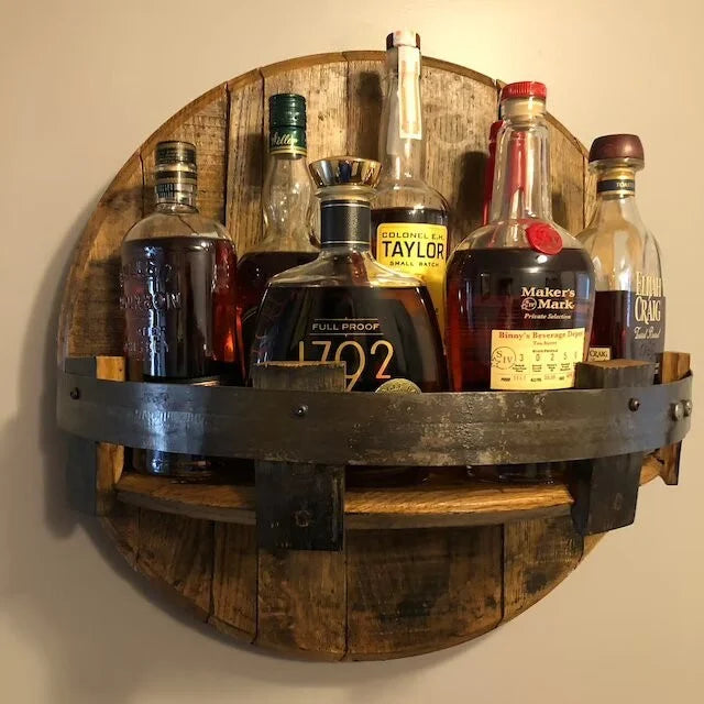 Limited Edition Handcrafted Wooden Beverage Display Stand