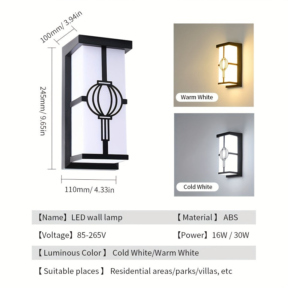 Waterproof LED Outdoor Wall Lamp for Garden and Courtyard