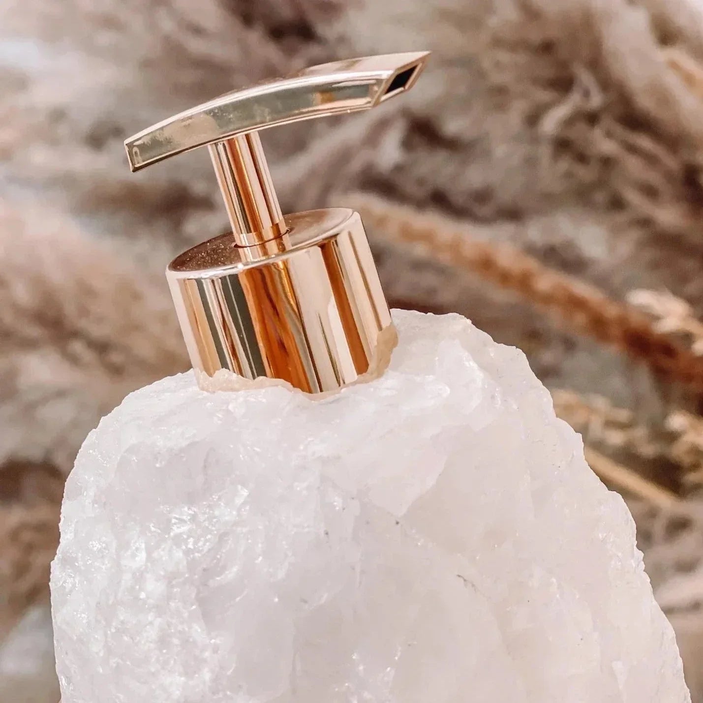 Crystal Glass Soap Dispenser - Handcrafted Elegant Bathroom Accessory