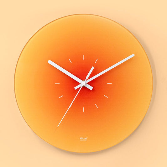 Luxury Glass Wall Clock - Elegant Minimalist Design