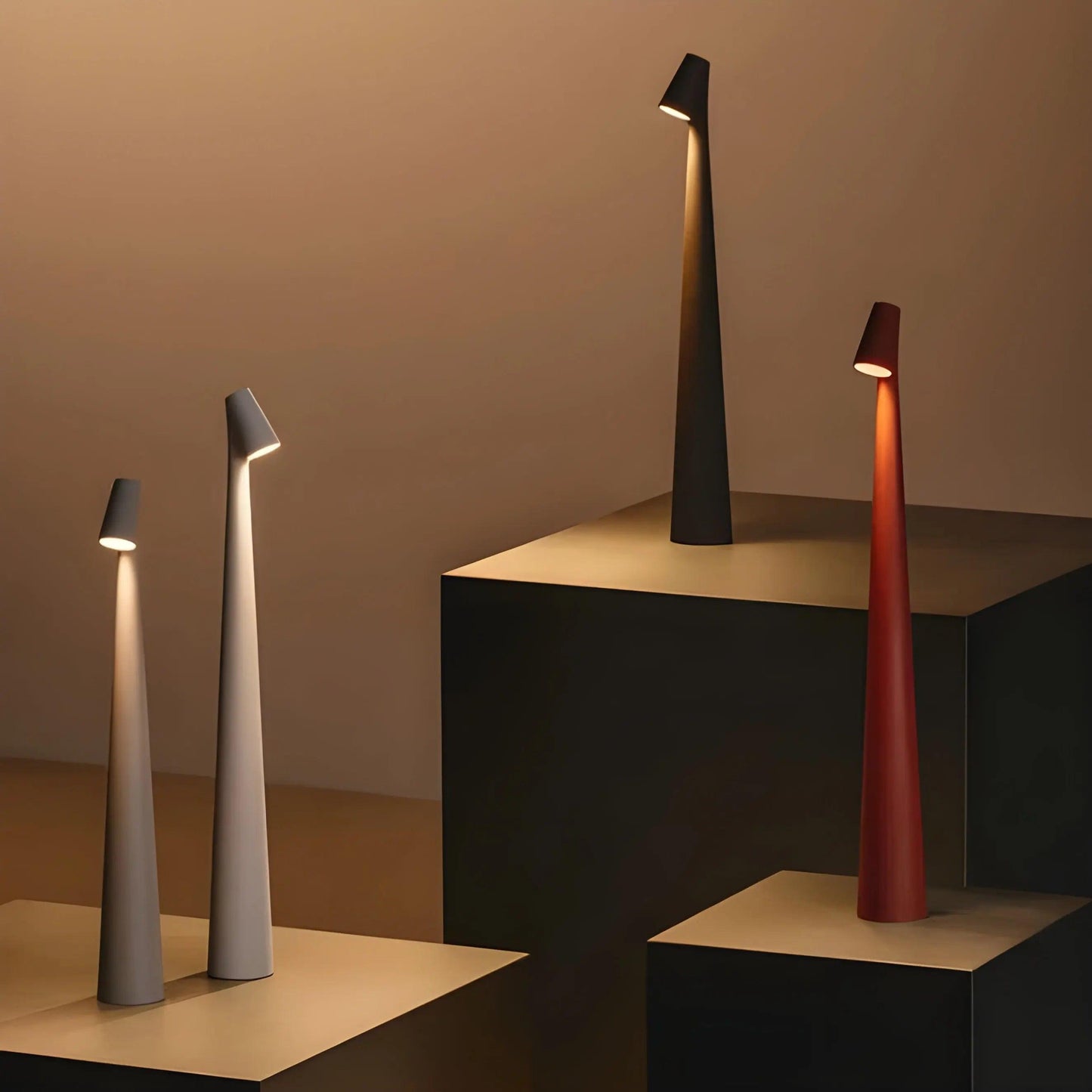 Rechargeable Portable LED Table Lamp - Modern Minimalist Design
