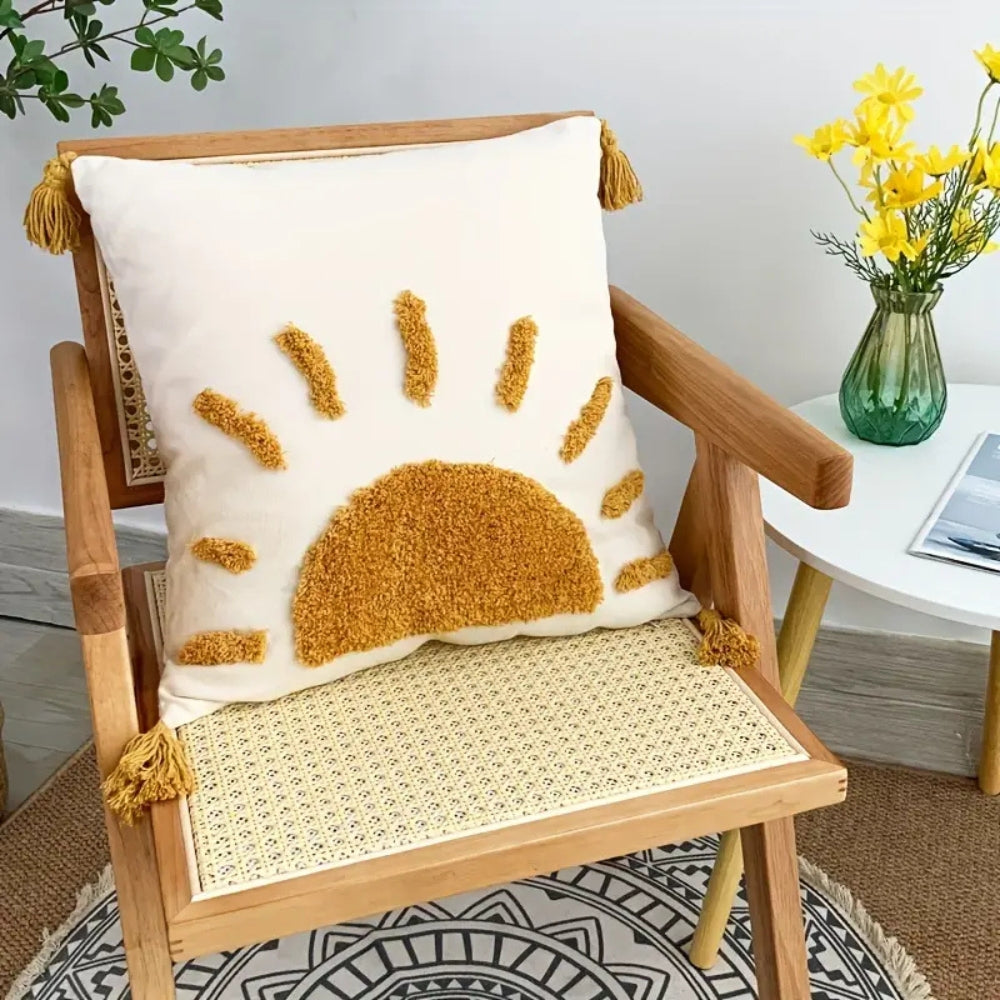 Tufted Geometric Boho Cushion Cover