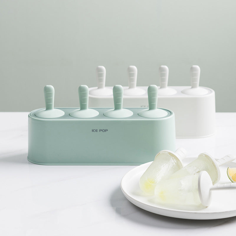 Silicone Ice Cream Popsicle Mold Set with Catch Tray