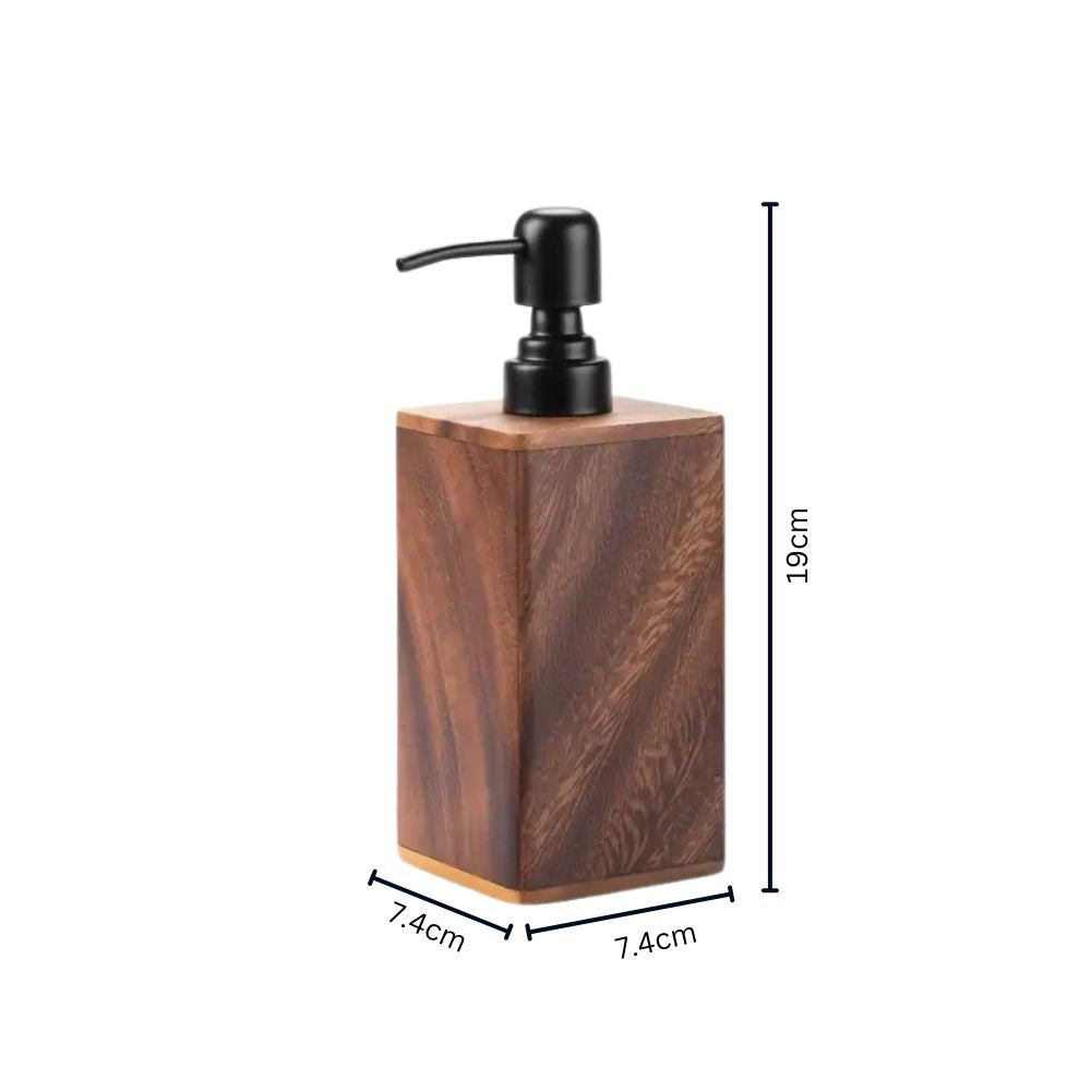 Walnut Wood Soap and Lotion Dispenser
