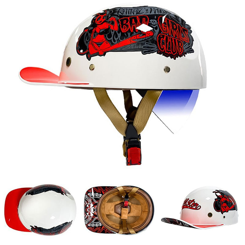 DOT Approved Lightweight Motorcycle Baseball Helmet