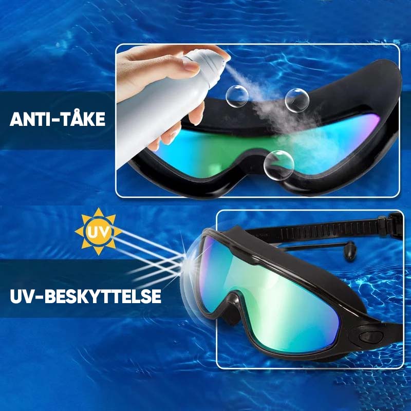 Anti-Fog Silicone Swim Goggles with Wide Vision