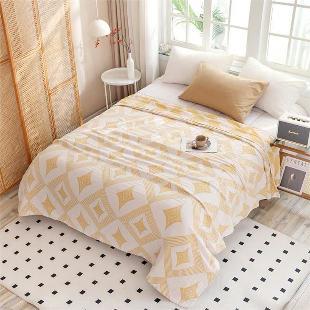 Scandinavian Diamond Geometric Throw Blanket