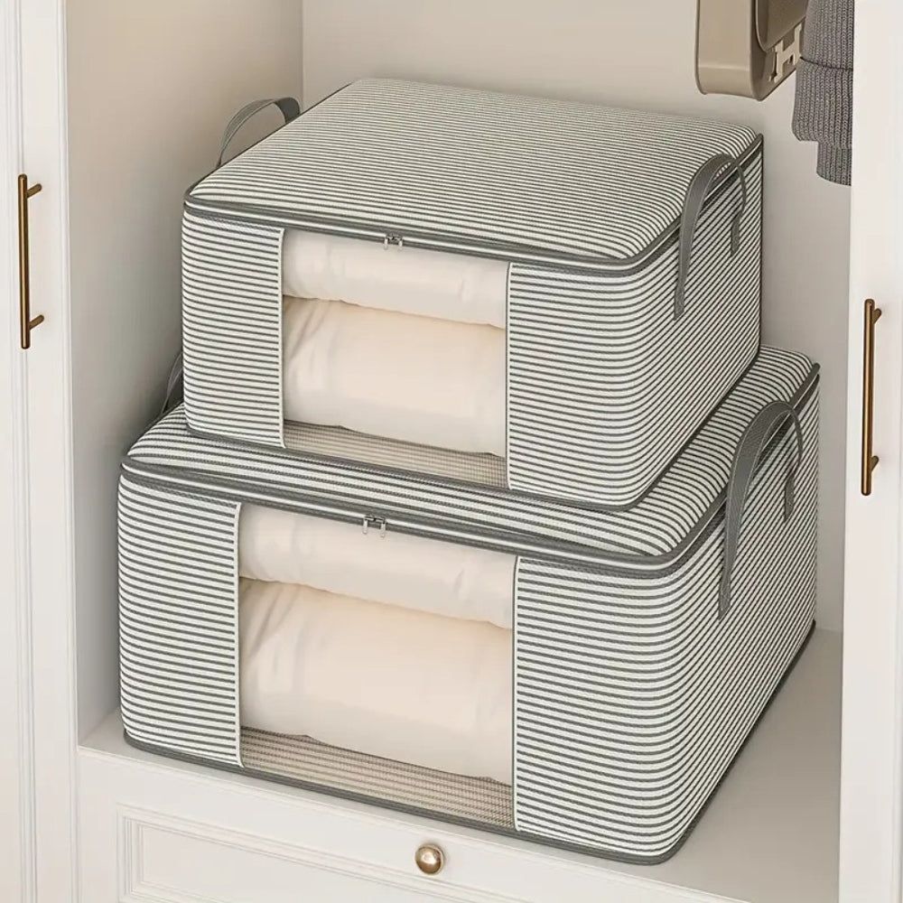 Foldable Classic Stripe Storage Bag