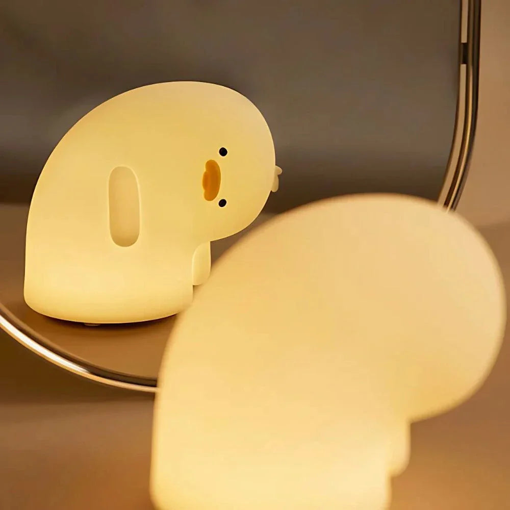 Rechargeable Soft Silicone Animal Night Light with Adjustable Brightness