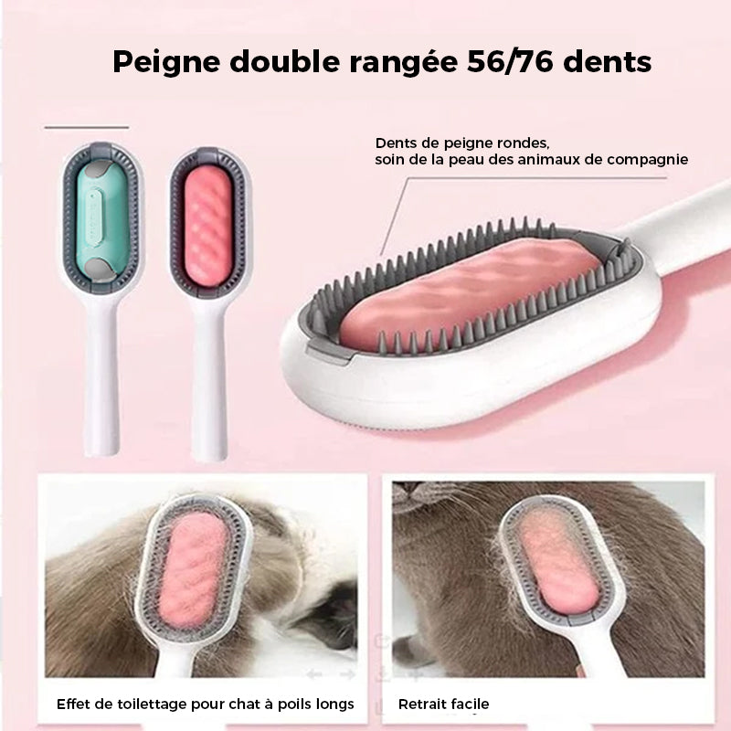 Pet Grooming Comb with Water Reservoir and Massage Function