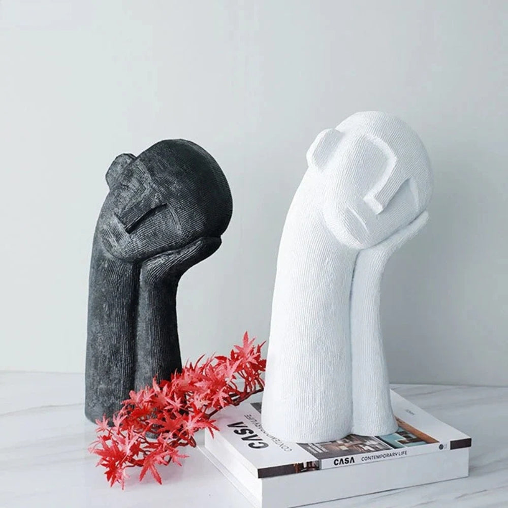 Asymmetrical Resin Abstract Sculpture