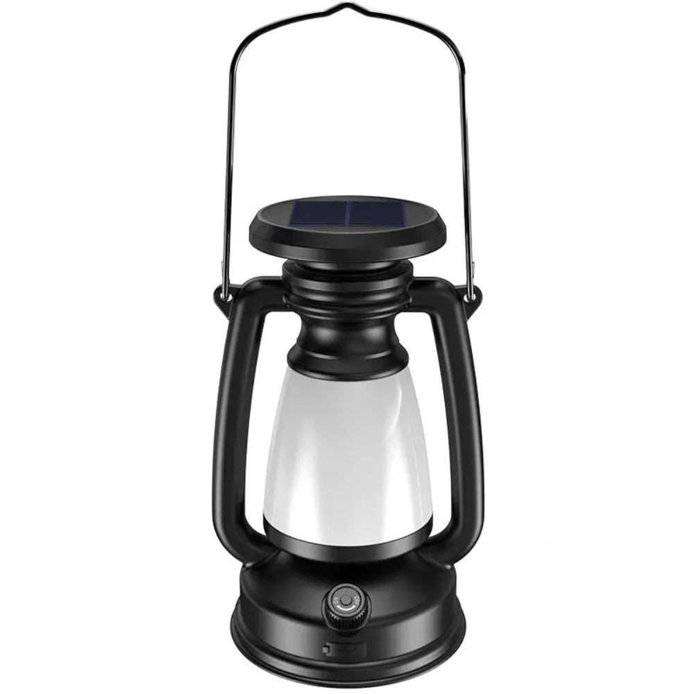 Solar USB Rechargeable Dimmable Camping Lantern