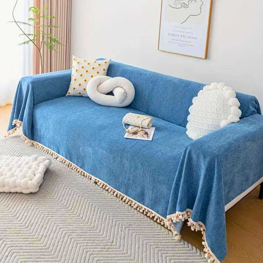 Plush Chenille Sofa Blanket Slipcover