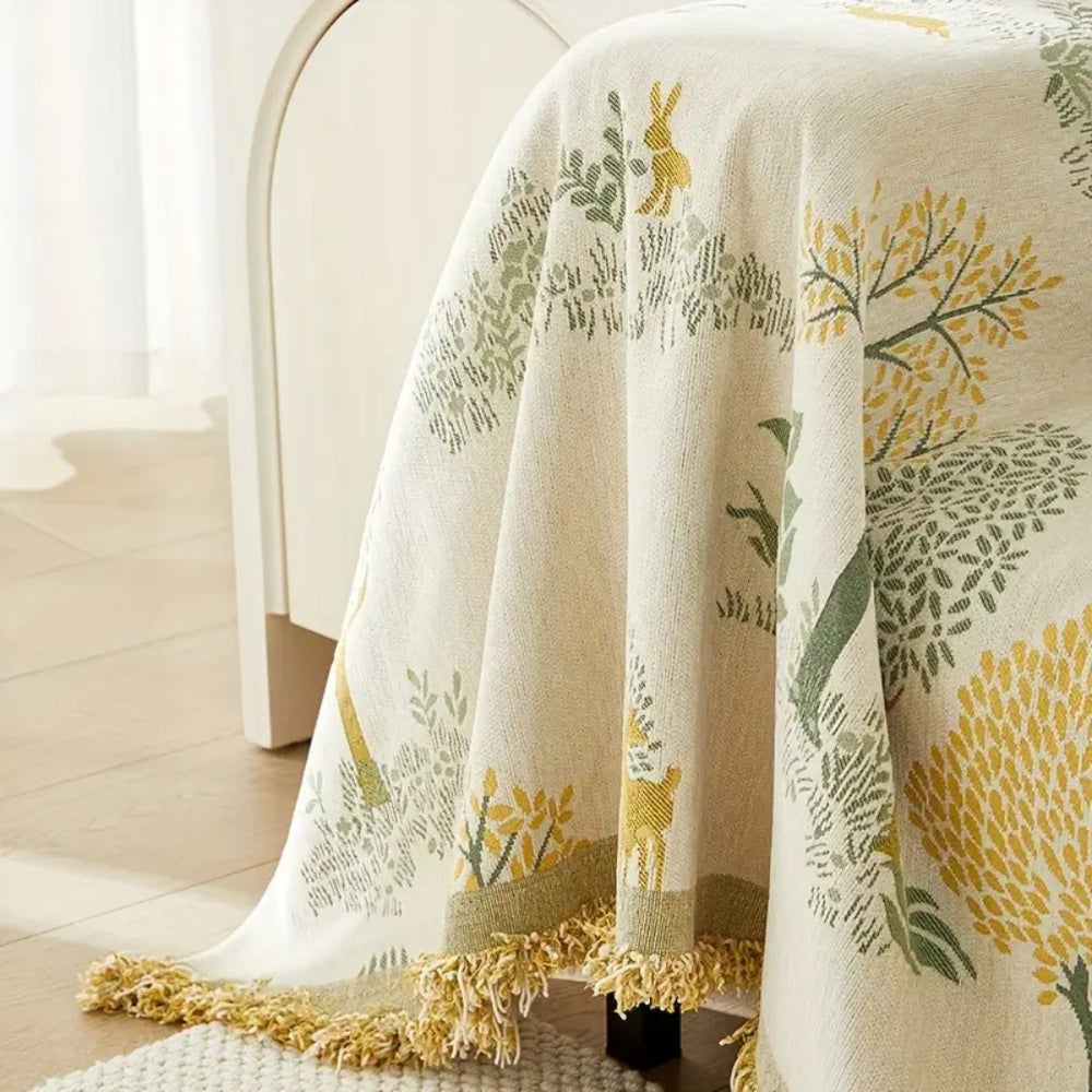 Chenille Sofa Cover for Pets and Dust Protection