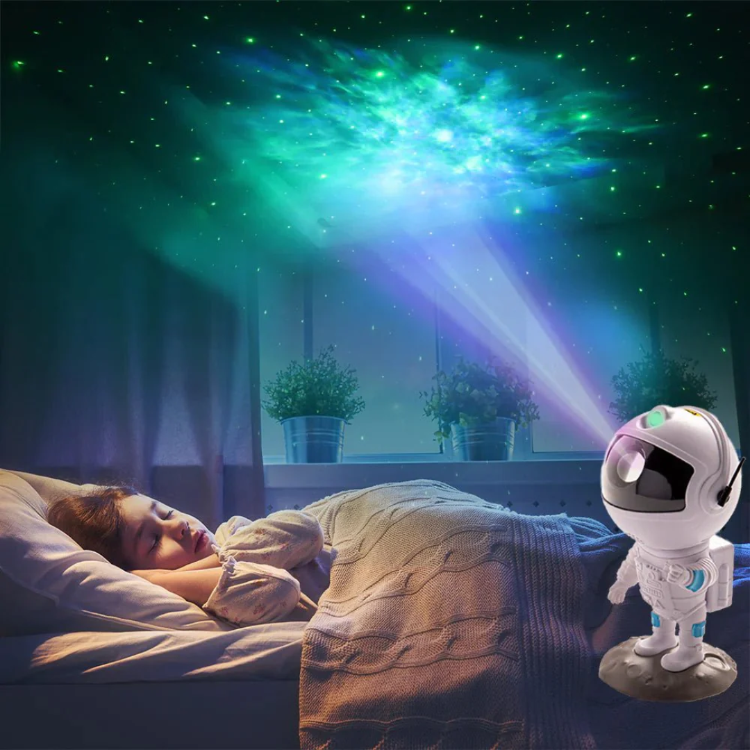 Astronaut Space Night Light with 8 Color Options and Adjustable Brightness