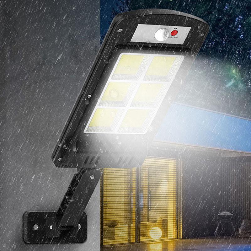 200W Solar LED Outdoor Lamp with Remote Control and Motion Sensor