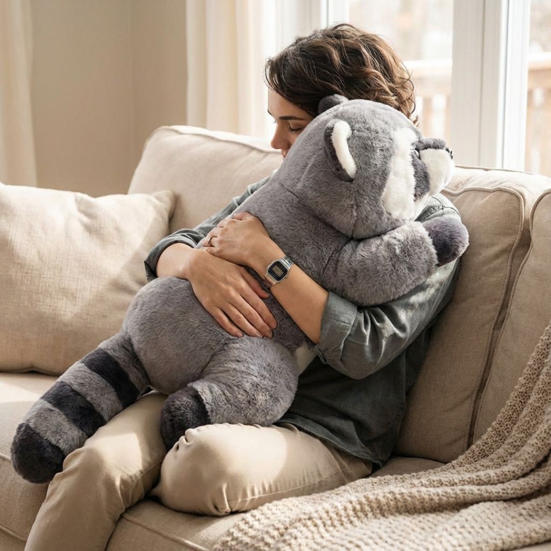 Long Plush Animal Cuddle Toy for Comfort and Relaxation