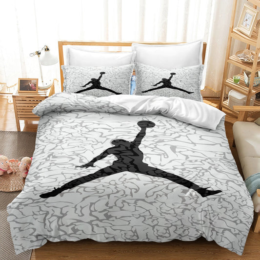 Luxury Basketball Bedding Set - Soft Hypoallergenic Duvet Cover and Pillowcases