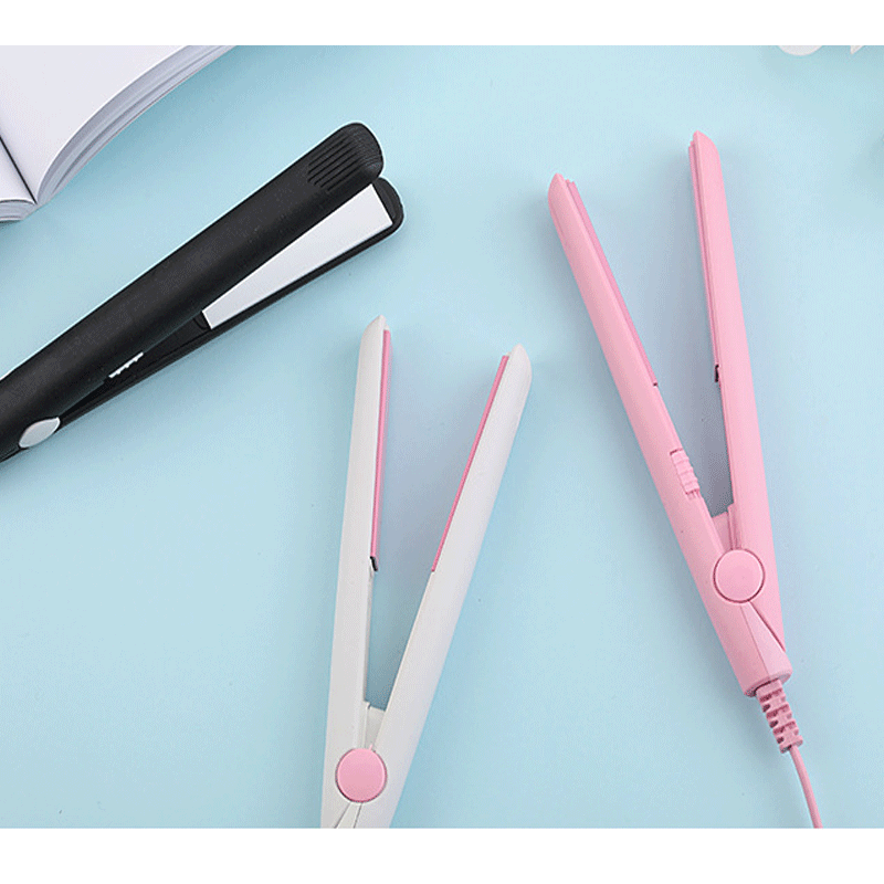 Mini Ceramic Hair Straightener for Curls and Waves