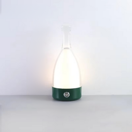 Rechargeable Wine Bottle Desk Lamp with Bluetooth Speaker