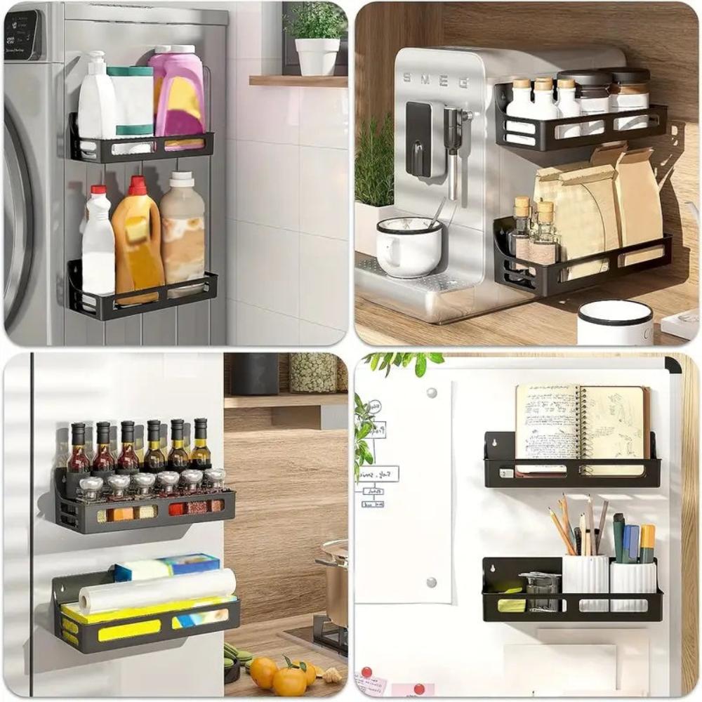 Magnetic Spice Rack Organizer with Strong Shelves