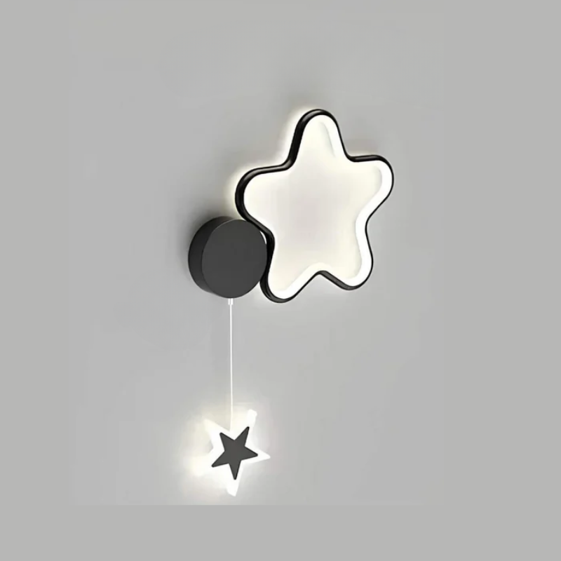 Magical Cloud and Star Wall Lamp with Moon Lighting