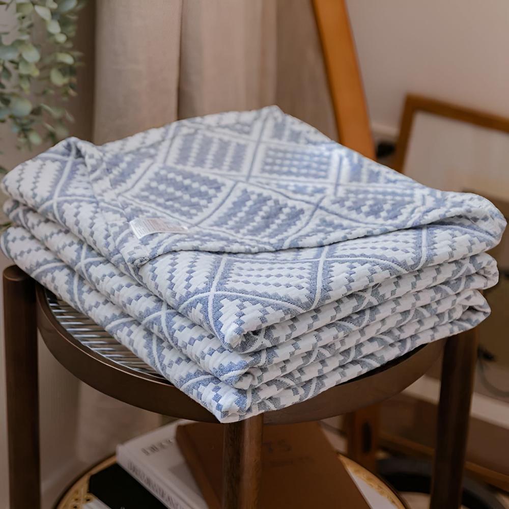 Plaid Cotton Throw Blanket for All Seasons