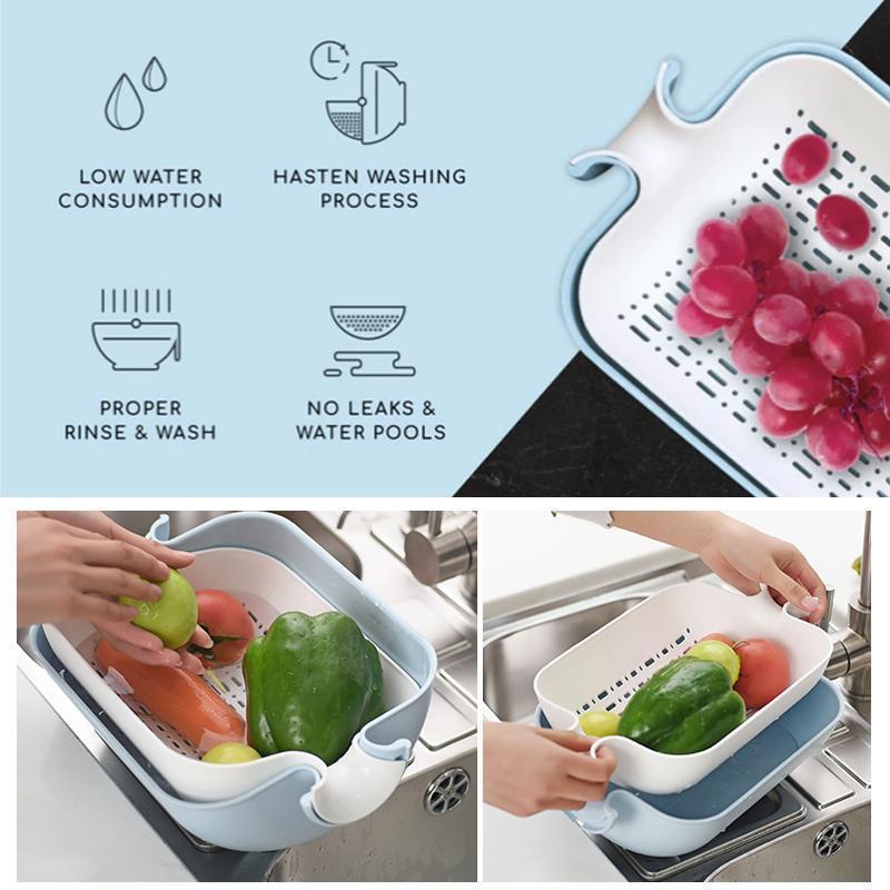 3-in-1 Water-Saving Strainer and Serving Bowl