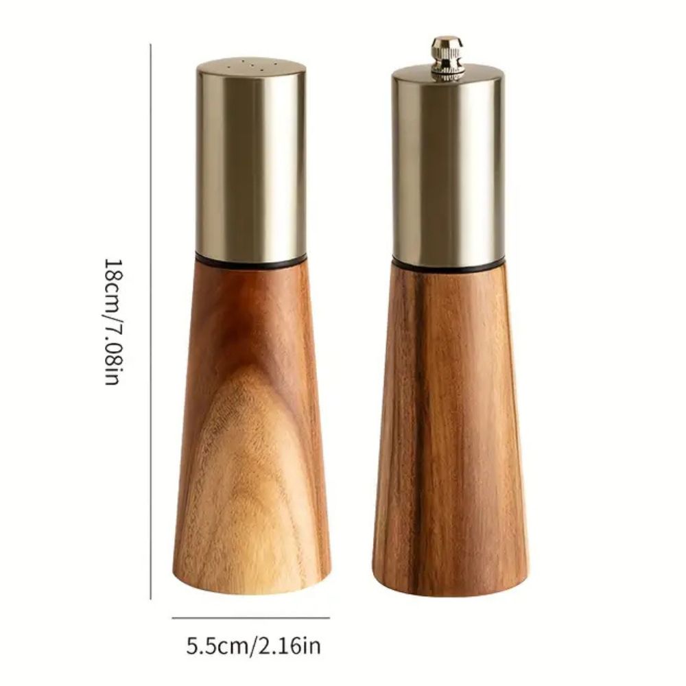 Wooden Spice Grinder with Adjustable Coarseness