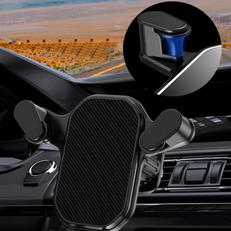 Adjustable Car Phone Holder with 360° Rotation and Triangular Grip
