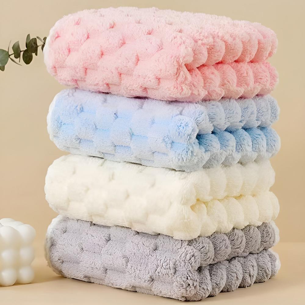 Pure Soft Fleece Bath Towels - 2 Piece Set