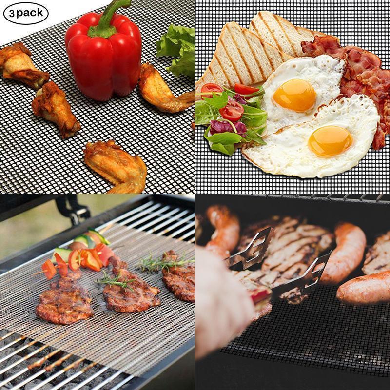 Reusable Non-Stick BBQ Grill Mat for Easy Cooking and Cleaning