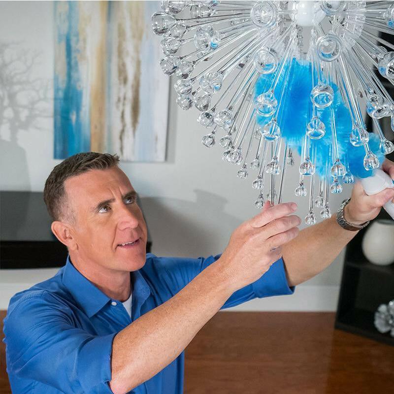 360° Rotating Electric Spin Duster with Microfiber Brushes