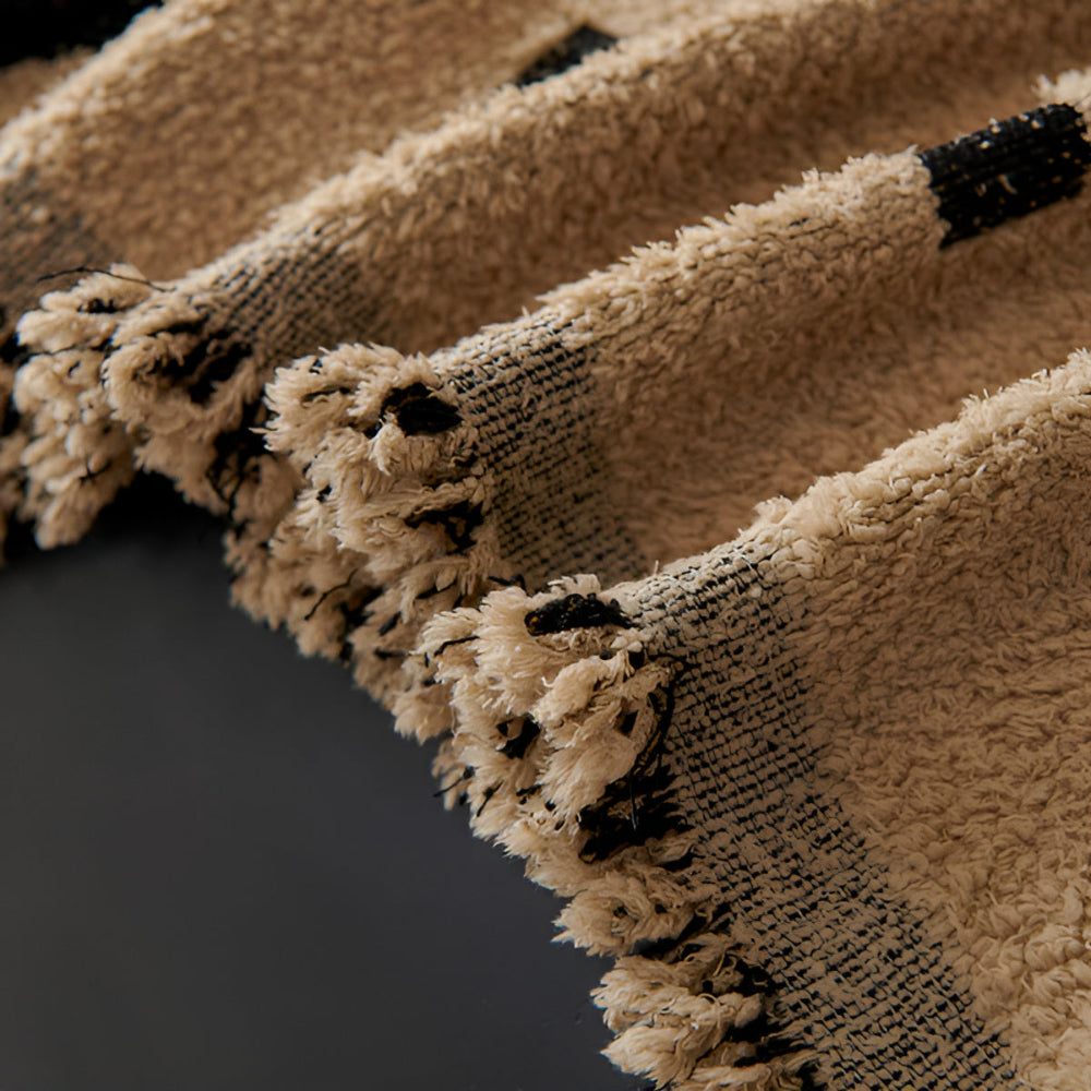 Square Matrix Microfiber Sofa Cover