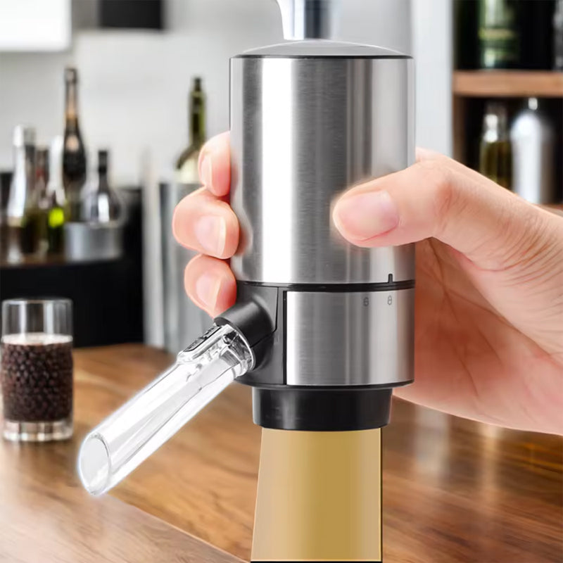 Electric Wine Aerator Pourer with Single-Button Control
