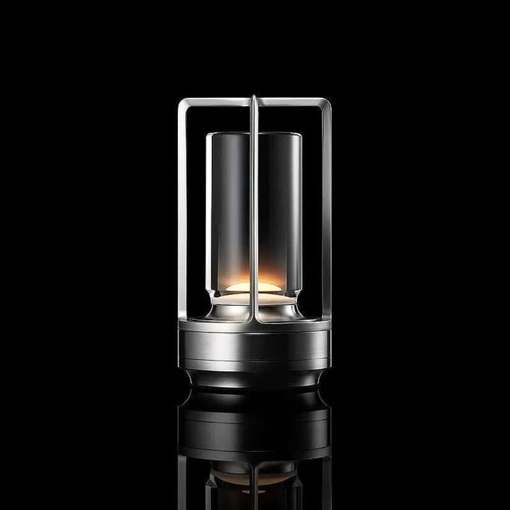 Cordless Rechargeable Crystal Table Lantern with Touch Dimming