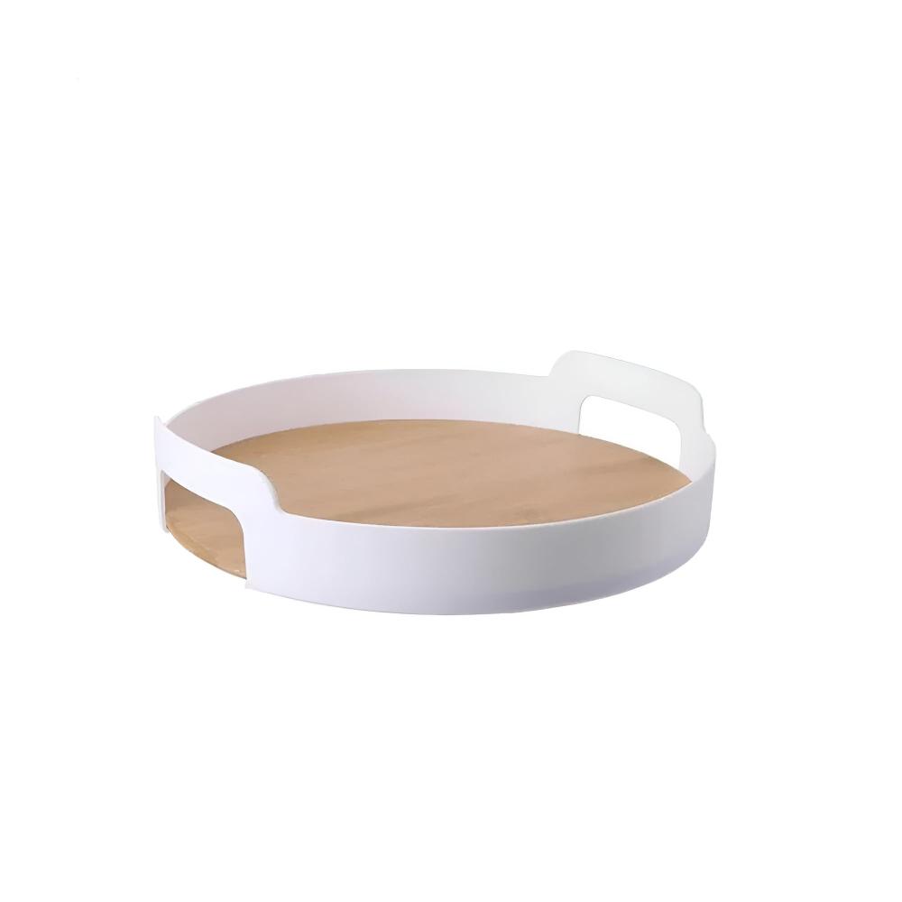 Modern Bamboo Serving Tray with Nordic Design