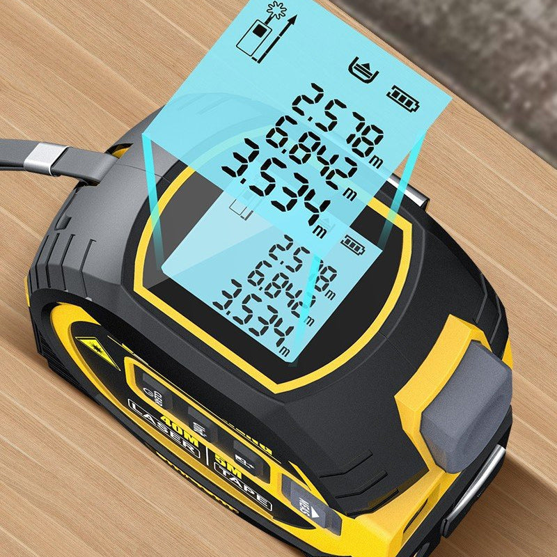 3-in-1 Laser Distance Meter and Tape Measure