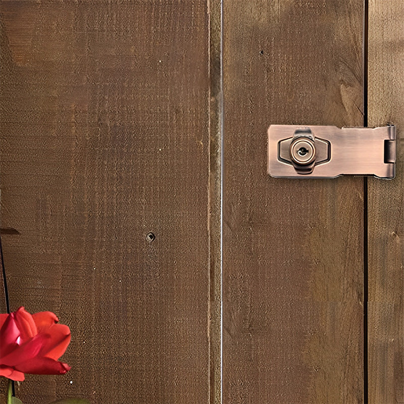 Zinc Alloy Drawer Lock with Key Storage - No Drill Installation