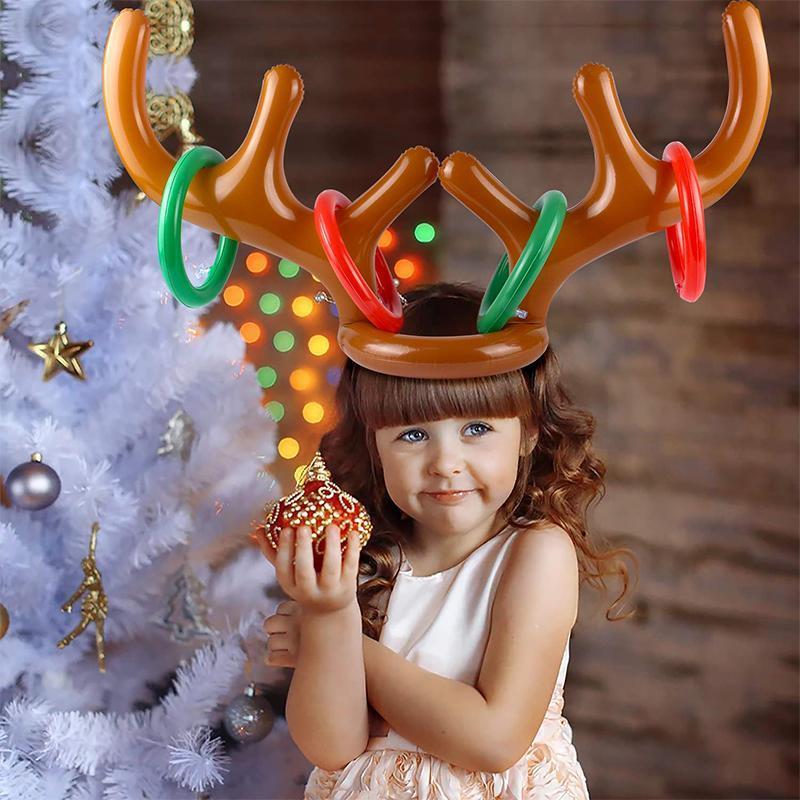 Inflatable Christmas Reindeer Ring Toss Game
