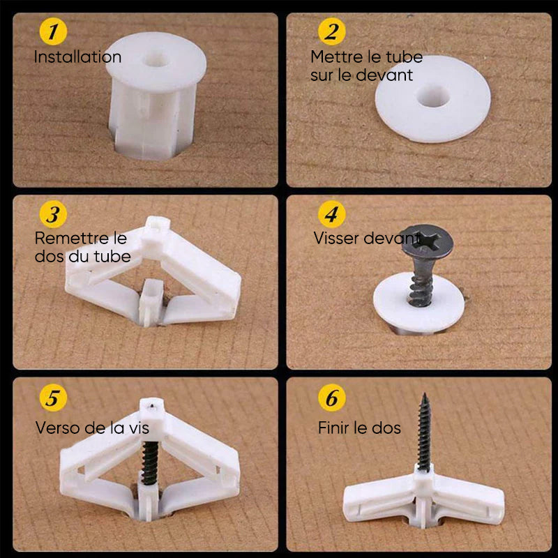 Plastic Aircraft Expansion Anchor Bolts with Anti-Twist Technology