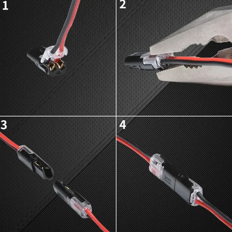 Double Wire Locking Connector for Safe Electrical Connections