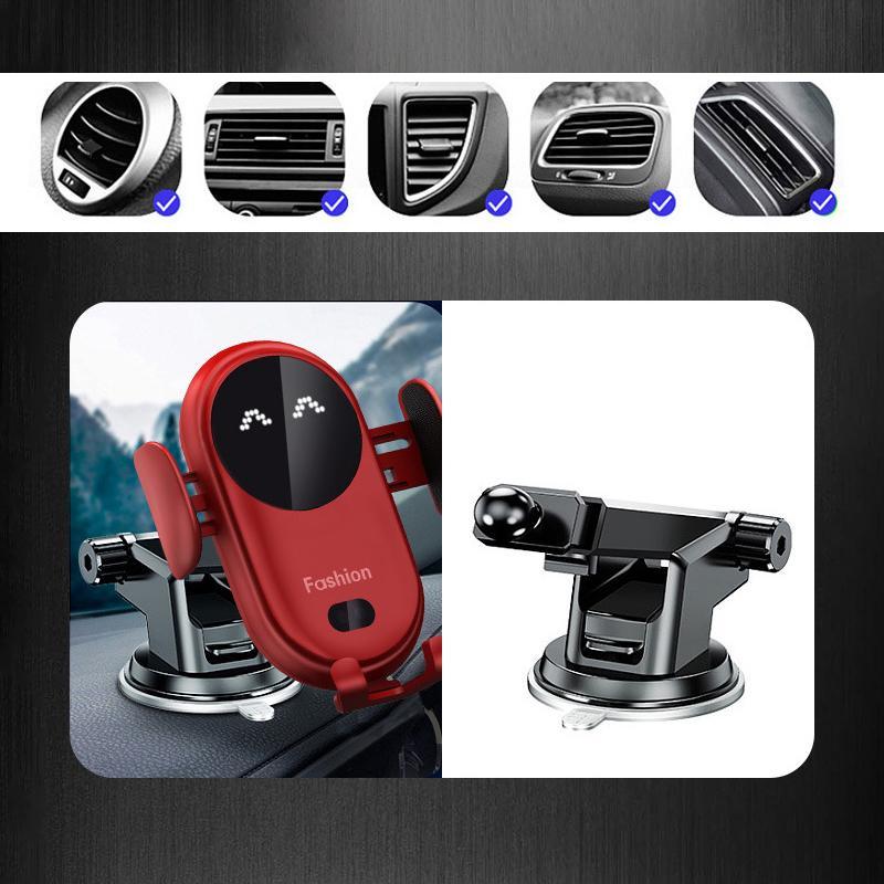 Smart Wireless Car Charger with Automatic Sensor Phone Holder