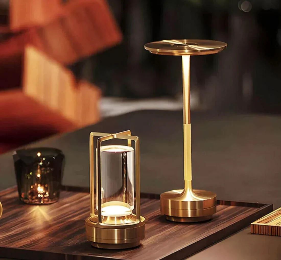 Waterproof Portable Crystal Table Lamp with Rechargeable Battery